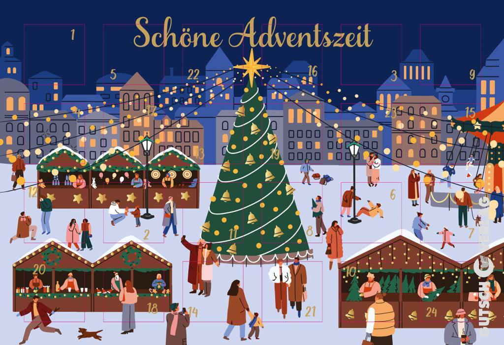 ADVENTSZAUBER Adventskalender Grußkarten