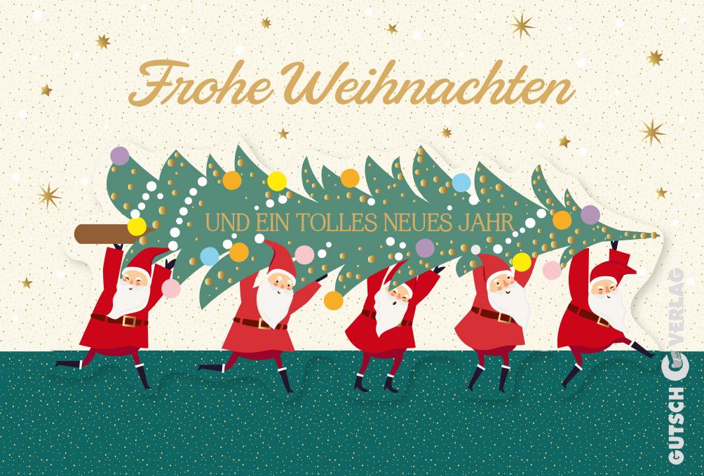 BONJOUR Weihnachten Grußkarten