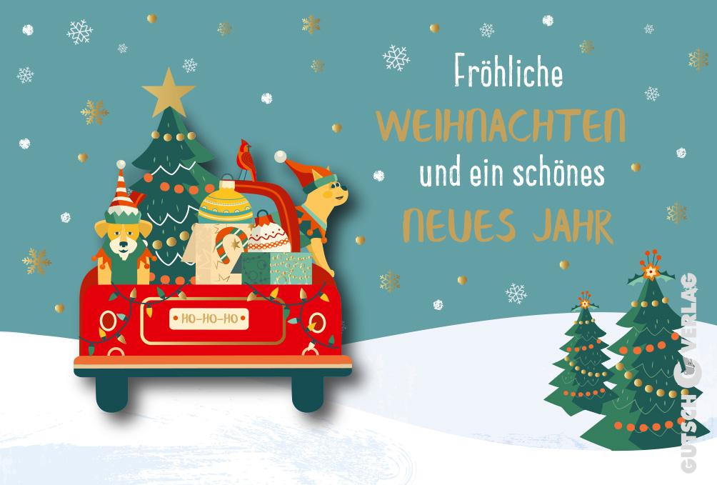BONJOUR Weihnachten Grußkarten